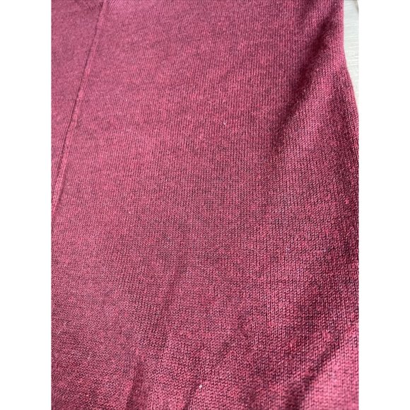 Old Navy womens V Neck‎ tunic sweater knit top Maroon Red Heather size XS NEW - Picture 7 of 10